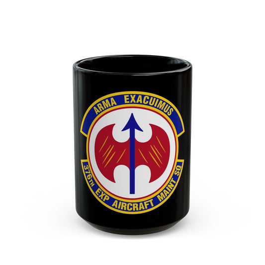 376th Expeditionary Aircraft Maintenance Squadron (U.S. Air Force) Black Coffee Mug-15oz-The Sticker Space