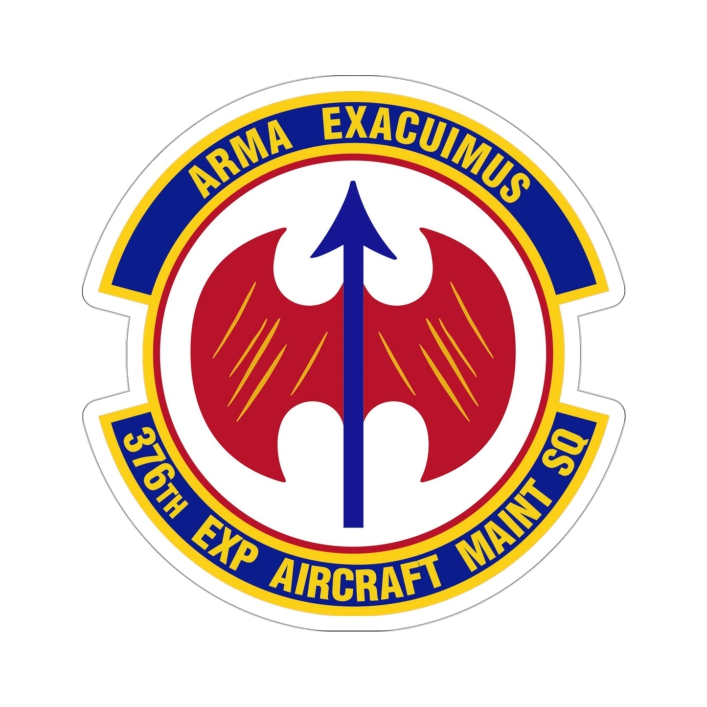 376th Expeditionary Aircraft Maintenance Squadron (U.S. Air Force) STICKER Vinyl Die-Cut Decal-3 Inch-The Sticker Space