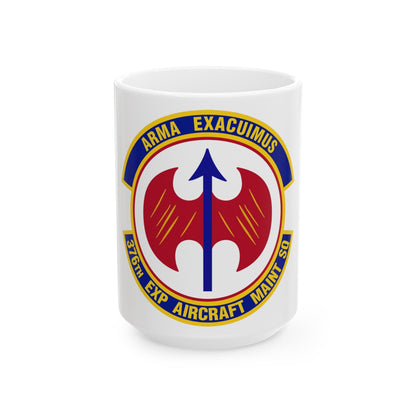 376th Expeditionary Aircraft Maintenance Squadron (U.S. Air Force) White Coffee Mug-15oz-The Sticker Space