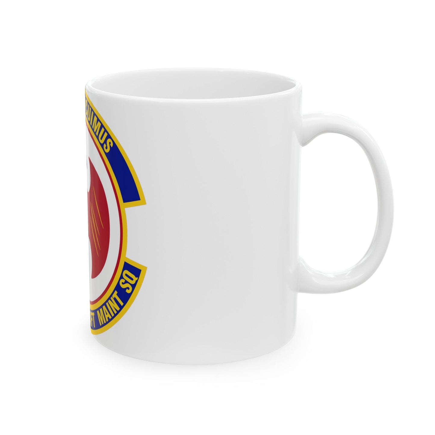 376th Expeditionary Aircraft Maintenance Squadron (U.S. Air Force) White Coffee Mug-The Sticker Space