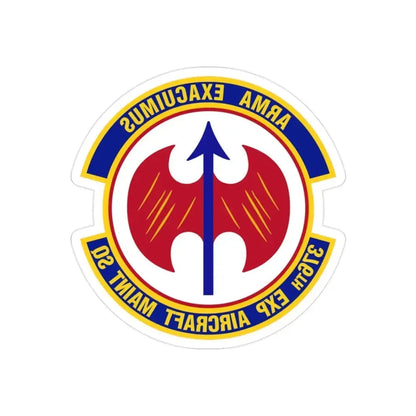 376th Expeditionary Aircraft Maintenance Squadron (U.S. Air Force) REVERSE PRINT Transparent Die-Cut STICKER 2 Inch Die-Cut Transparent - The Sticker Space