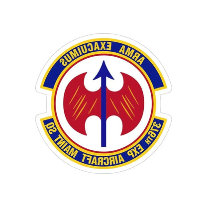 376th Expeditionary Aircraft Maintenance Squadron (U.S. Air Force) REVERSE PRINT Transparent Die-Cut STICKER 4 Inch Die-Cut Transparent - The Sticker Space