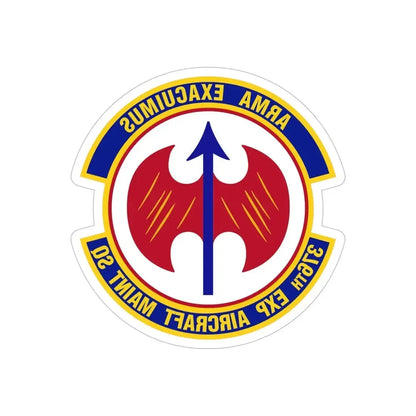 376th Expeditionary Aircraft Maintenance Squadron (U.S. Air Force) REVERSE PRINT Transparent Die-Cut STICKER - The Sticker Space