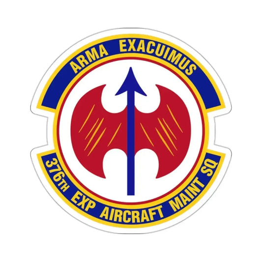 376th Expeditionary Aircraft Maintenance Squadron (U.S. Air Force) STICKER Vinyl Kiss-Cut Decal 2 Inch White - The Sticker Space