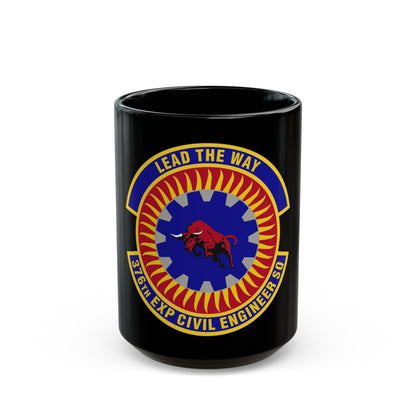 376th Expeditionary Civil Engineer Squadron (U.S. Air Force) Black Coffee Mug-15oz-The Sticker Space