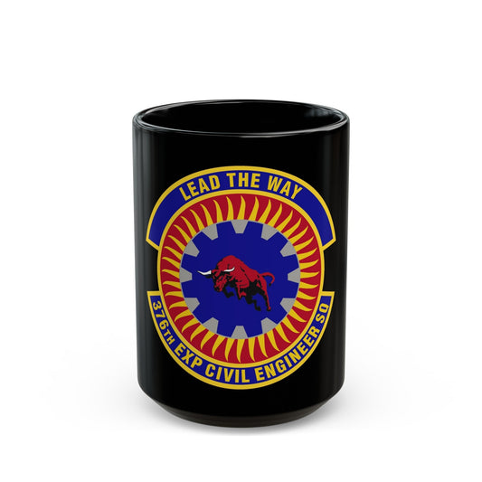 376th Expeditionary Civil Engineer Squadron (U.S. Air Force) Black Coffee Mug-15oz-The Sticker Space