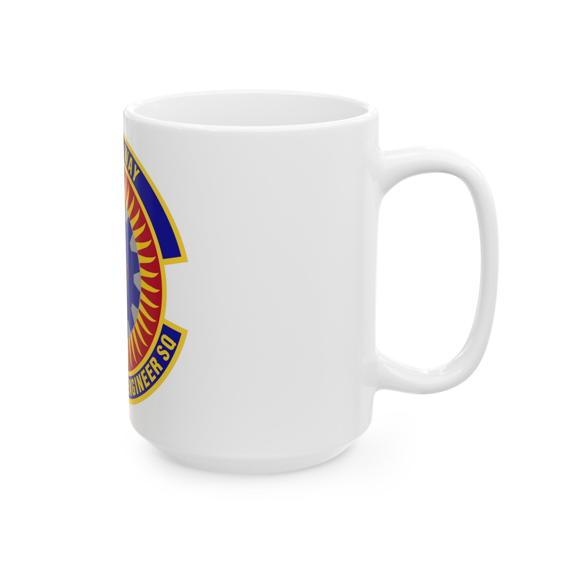 376th Expeditionary Civil Engineer Squadron (U.S. Air Force) White Coffee Mug-The Sticker Space