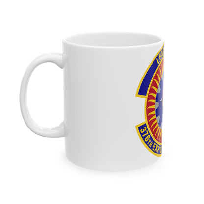 376th Expeditionary Civil Engineer Squadron (U.S. Air Force) White Coffee Mug-The Sticker Space