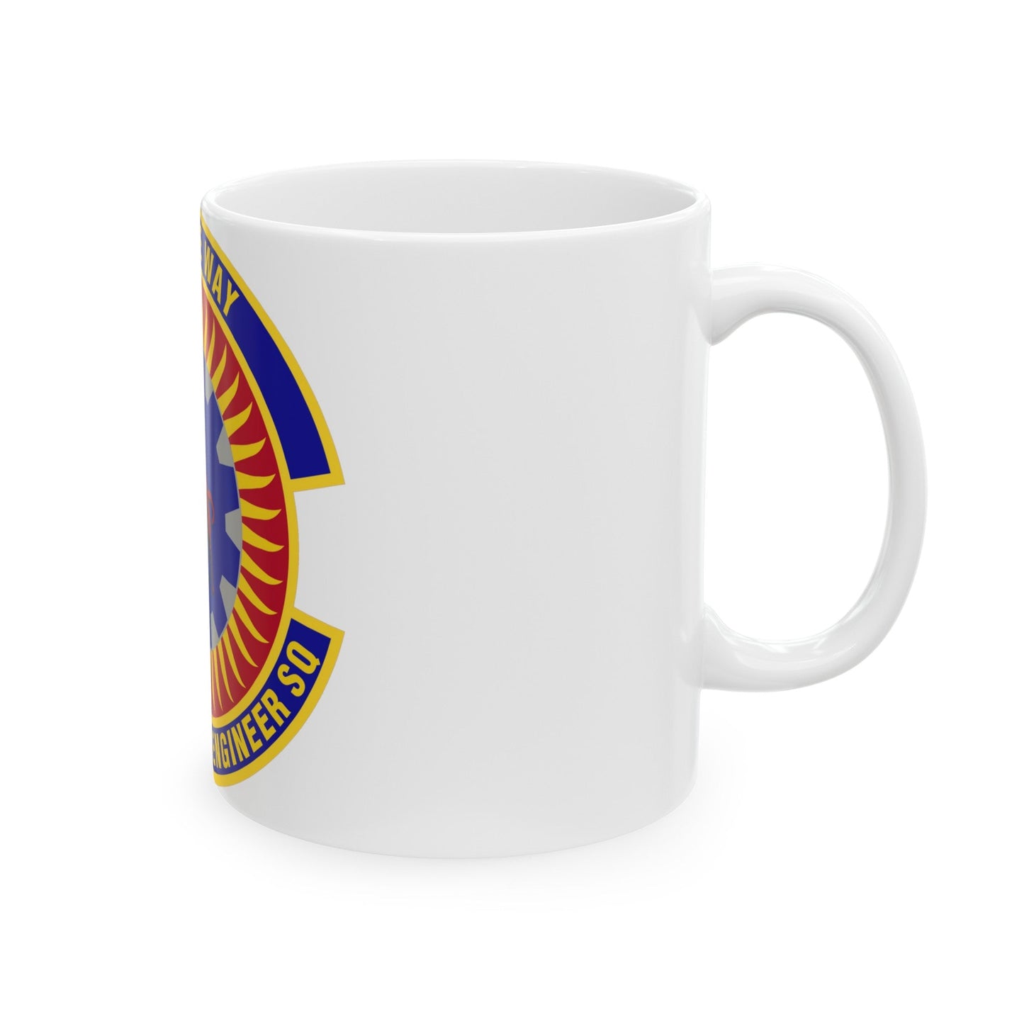 376th Expeditionary Civil Engineer Squadron (U.S. Air Force) White Coffee Mug-The Sticker Space