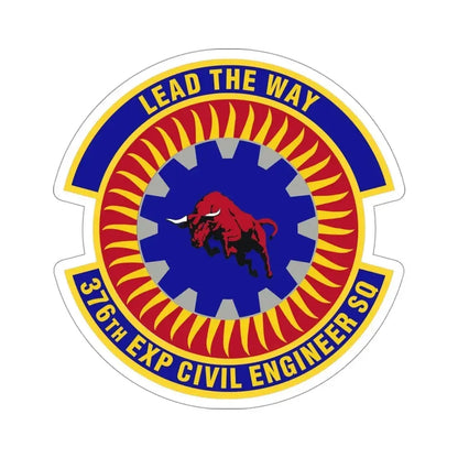 376th Expeditionary Civil Engineer Squadron (U.S. Air Force) STICKER Vinyl Die-Cut Decal - The Sticker Space