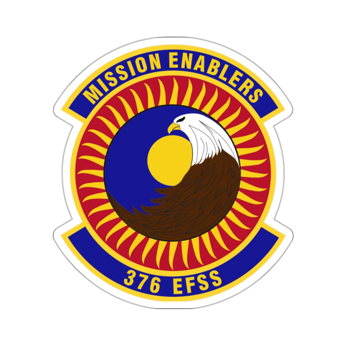 376th Expeditionary Force Support Squadron (U.S. Air Force) STICKER Vinyl Die-Cut Decal-White-The Sticker Space