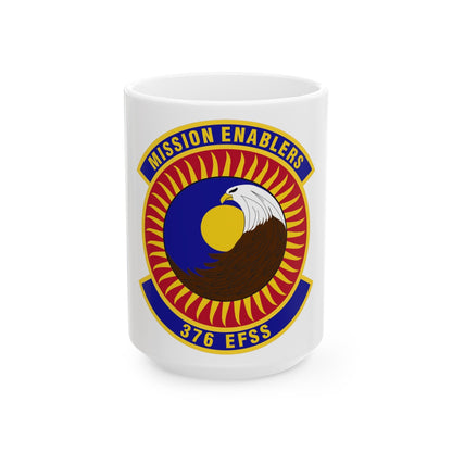 376th Expeditionary Force Support Squadron (U.S. Air Force) White Coffee Mug-15oz-The Sticker Space