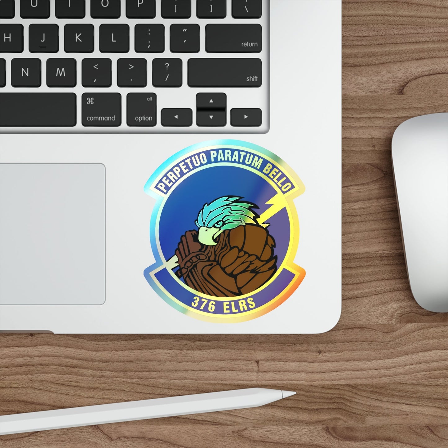 376th Expeditionary Logistics Readiness Squadron (U.S. Air Force) Holographic STICKER Die-Cut Vinyl Decal-The Sticker Space