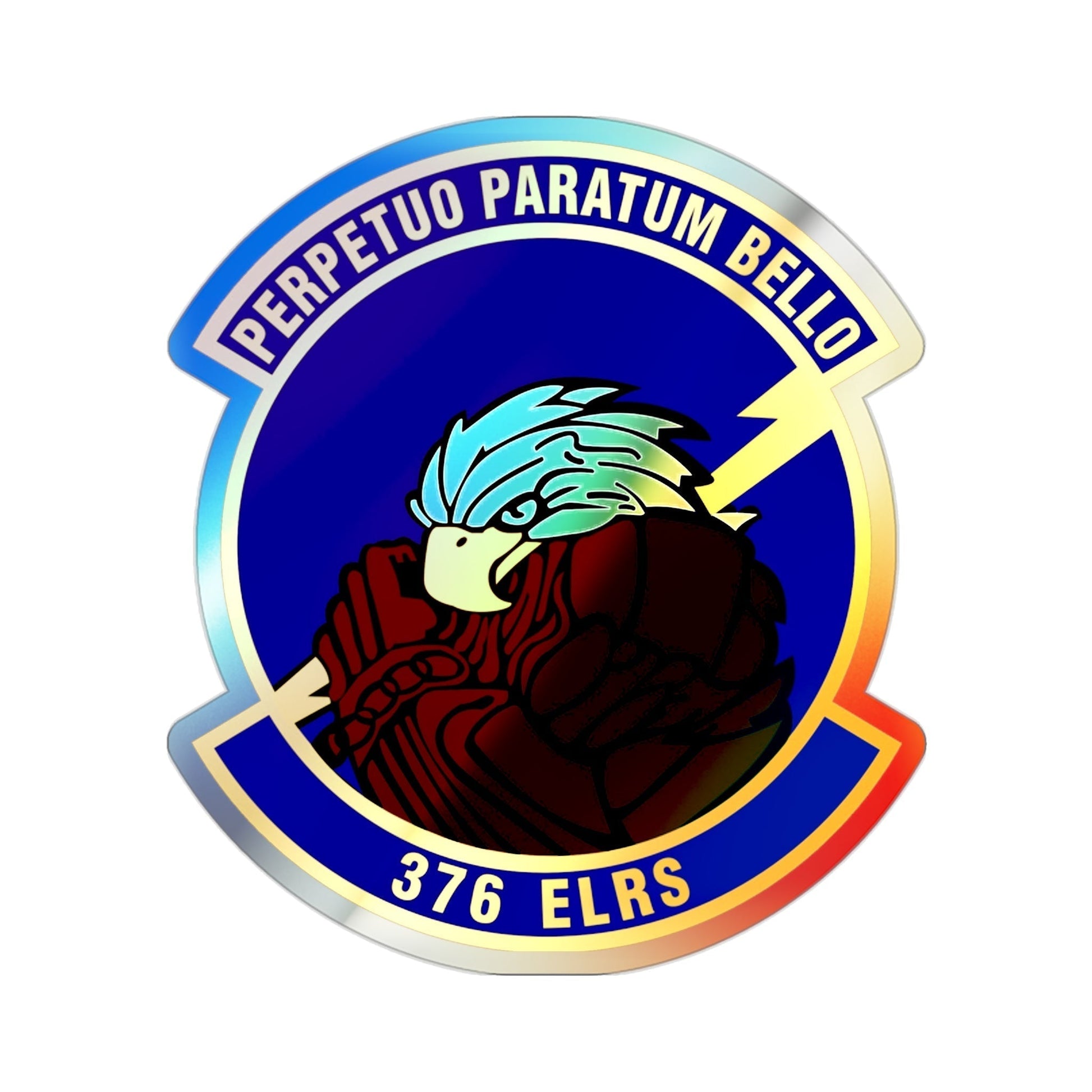 376th Expeditionary Logistics Readiness Squadron (U.S. Air Force) Holographic STICKER Die-Cut Vinyl Decal-2 Inch-The Sticker Space