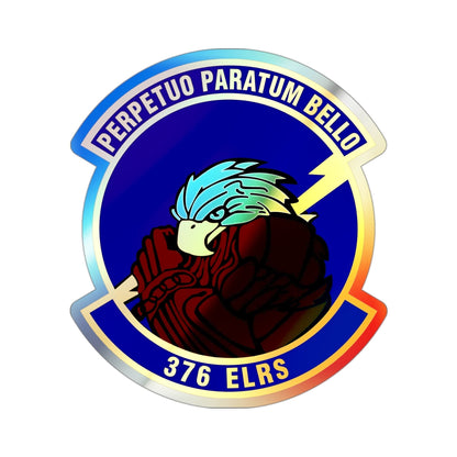 376th Expeditionary Logistics Readiness Squadron (U.S. Air Force) Holographic STICKER Die-Cut Vinyl Decal-3 Inch-The Sticker Space