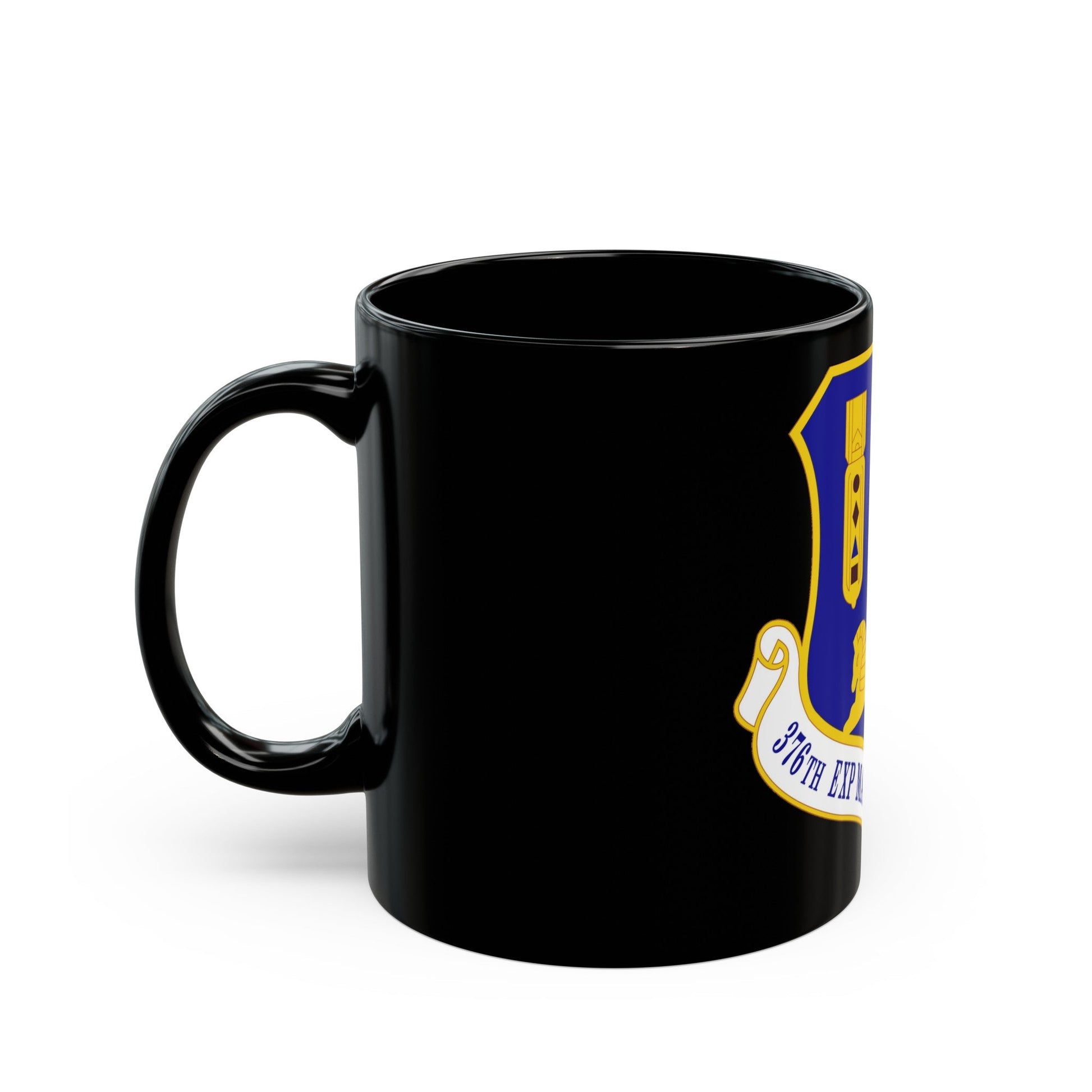 376th Expeditionary Maintenance Group (U.S. Air Force) Black Coffee Mug-The Sticker Space