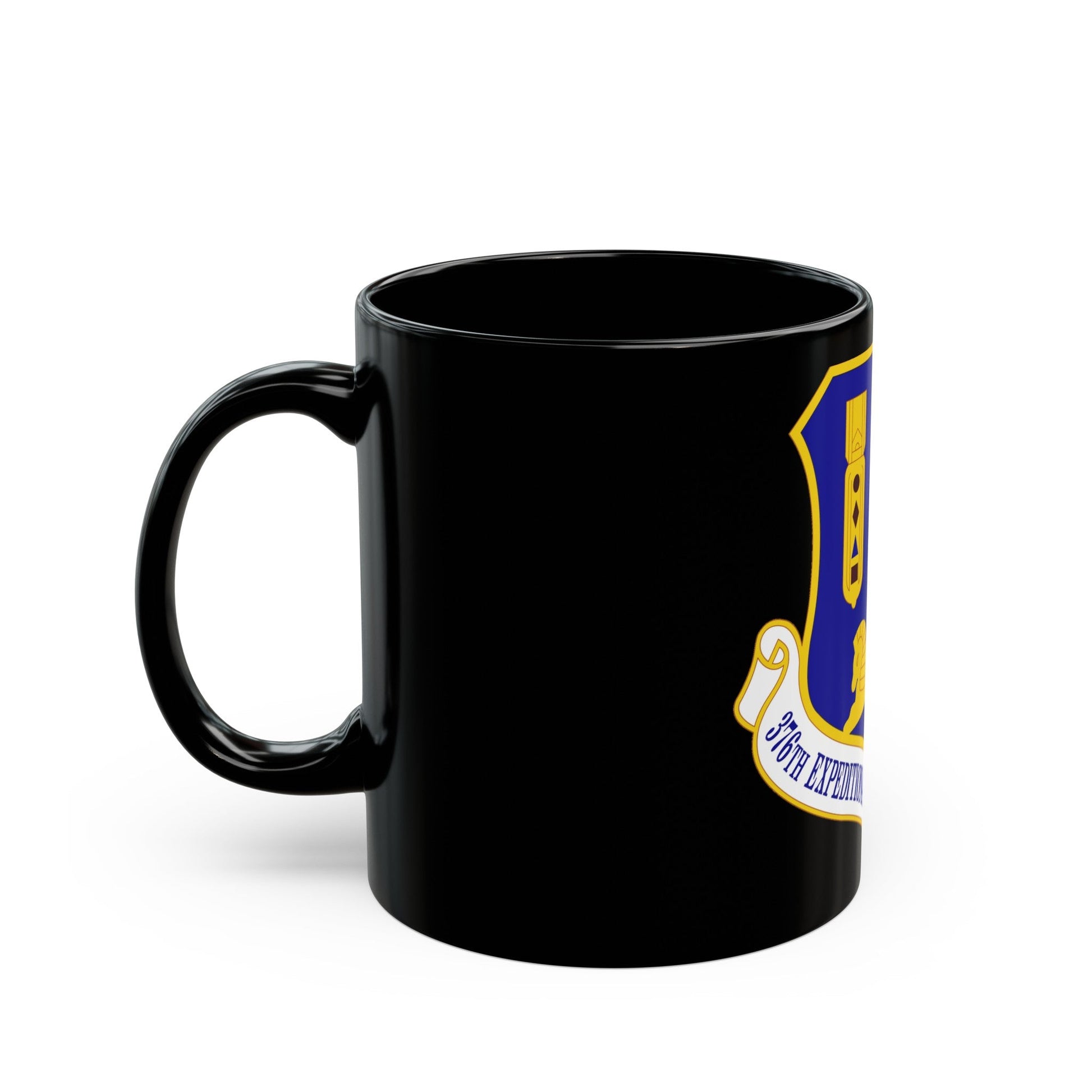 376th Expeditionary Operations Group (U.S. Air Force) Black Coffee Mug-The Sticker Space