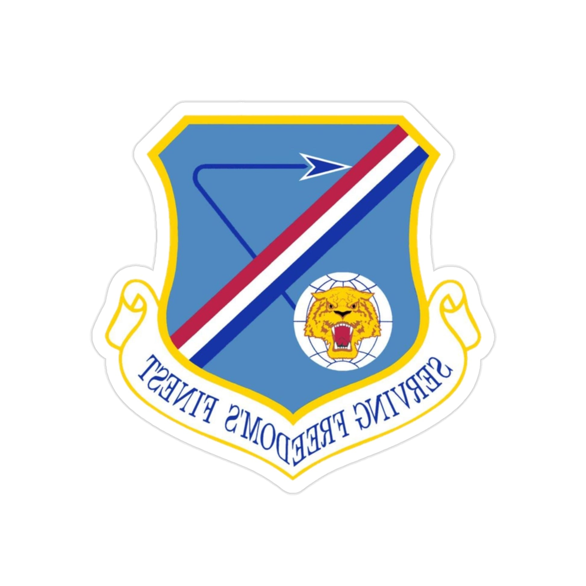 377 Air Base Wing AFMC (U.S. Air Force) REVERSE PRINT Transparent STICKER-2 Inch-The Sticker Space