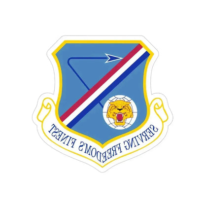 377 Air Base Wing AFMC (U.S. Air Force) REVERSE PRINT Transparent Die-Cut STICKER 6 Inch Die-Cut Transparent - The Sticker Space