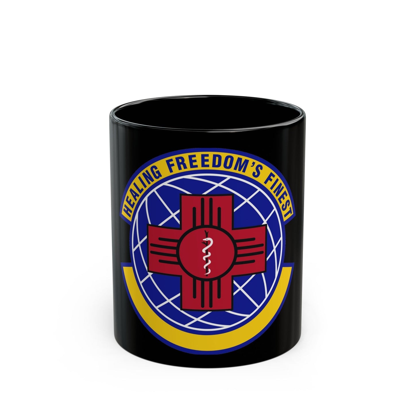 377 Healthcare Operations Squadron AFGSC (U.S. Air Force) Black Coffee Mug-11oz-The Sticker Space