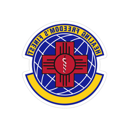 377 Healthcare Operations Squadron AFGSC (U.S. Air Force) REVERSE PRINT Transparent STICKER-6" × 6"-The Sticker Space