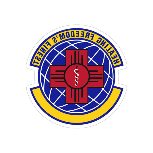 377 Healthcare Operations Squadron AFGSC (U.S. Air Force) REVERSE PRINT Transparent STICKER-6" × 6"-The Sticker Space