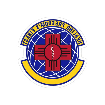 377 Healthcare Operations Squadron AFGSC (U.S. Air Force) REVERSE PRINT Transparent Die-Cut STICKER 2 Inch Die-Cut Transparent - The Sticker Space