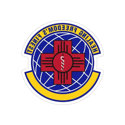 377 Healthcare Operations Squadron AFGSC (U.S. Air Force) REVERSE PRINT Transparent Die-Cut STICKER 6 Inch Die-Cut Transparent - The Sticker Space
