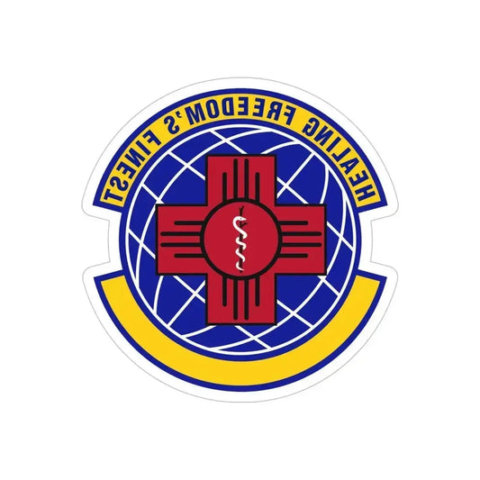 377 Healthcare Operations Squadron AFGSC (U.S. Air Force) REVERSE PRINT Transparent Die-Cut STICKER 6 Inch Die-Cut Transparent - The Sticker Space
