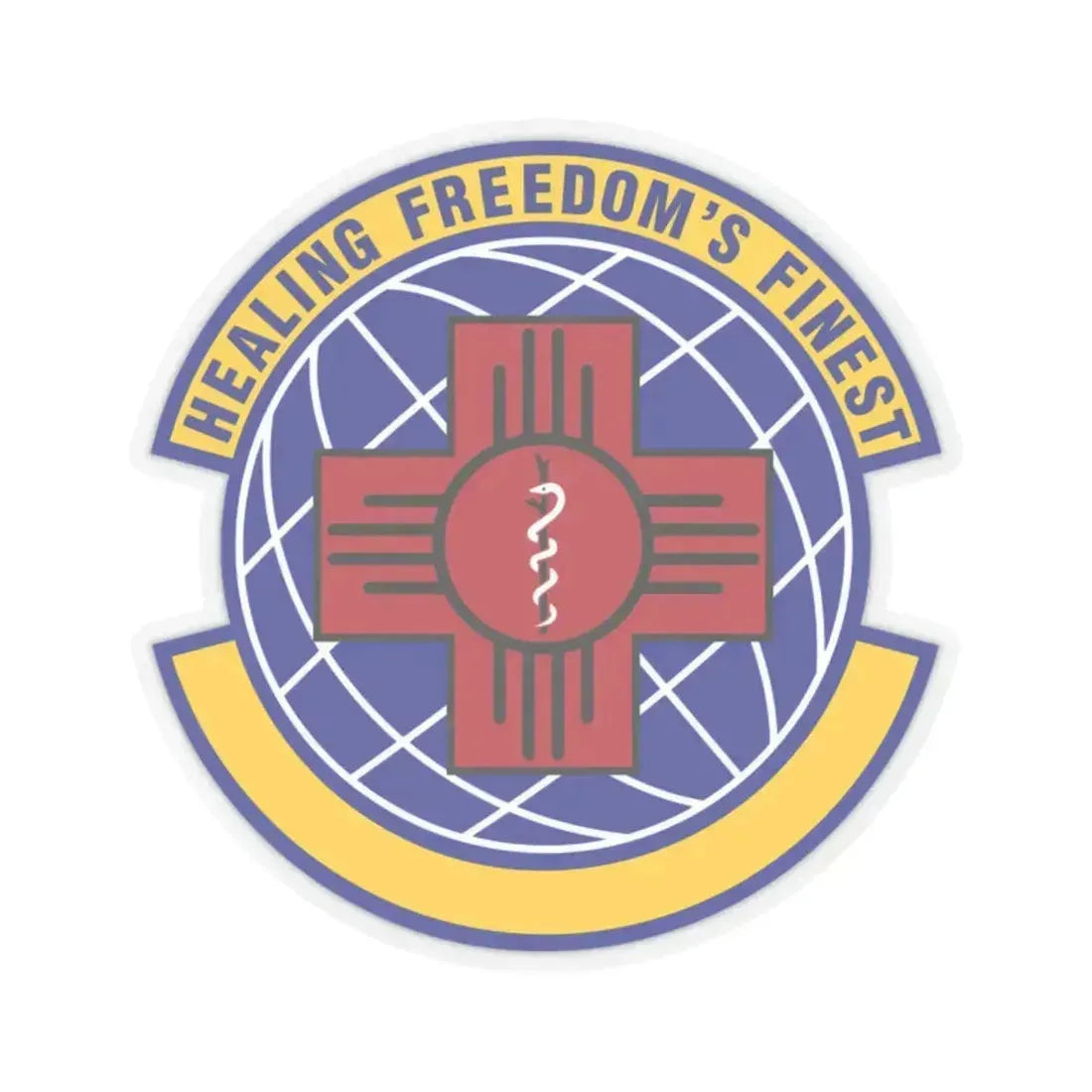 377 Healthcare Operations Squadron AFGSC (U.S. Air Force) STICKER Vinyl Kiss-Cut Decal 2 Inch Transparent - The Sticker Space
