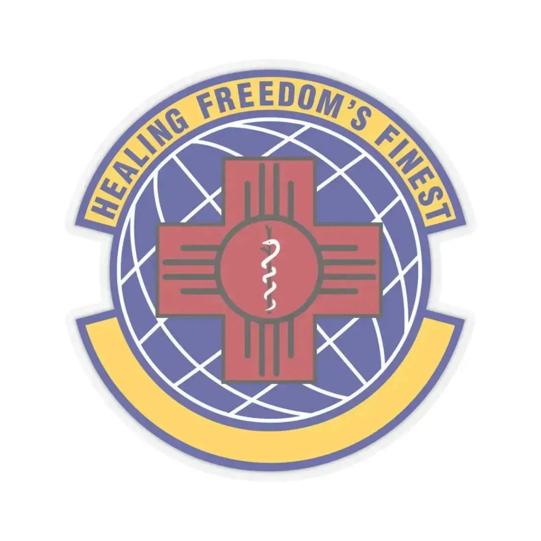 377 Healthcare Operations Squadron AFGSC (U.S. Air Force) STICKER Vinyl Kiss-Cut Decal 3 Inch Transparent - The Sticker Space