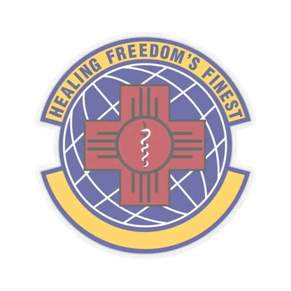 377 Healthcare Operations Squadron AFGSC (U.S. Air Force) STICKER Vinyl Kiss-Cut Decal 3 Inch Transparent - The Sticker Space