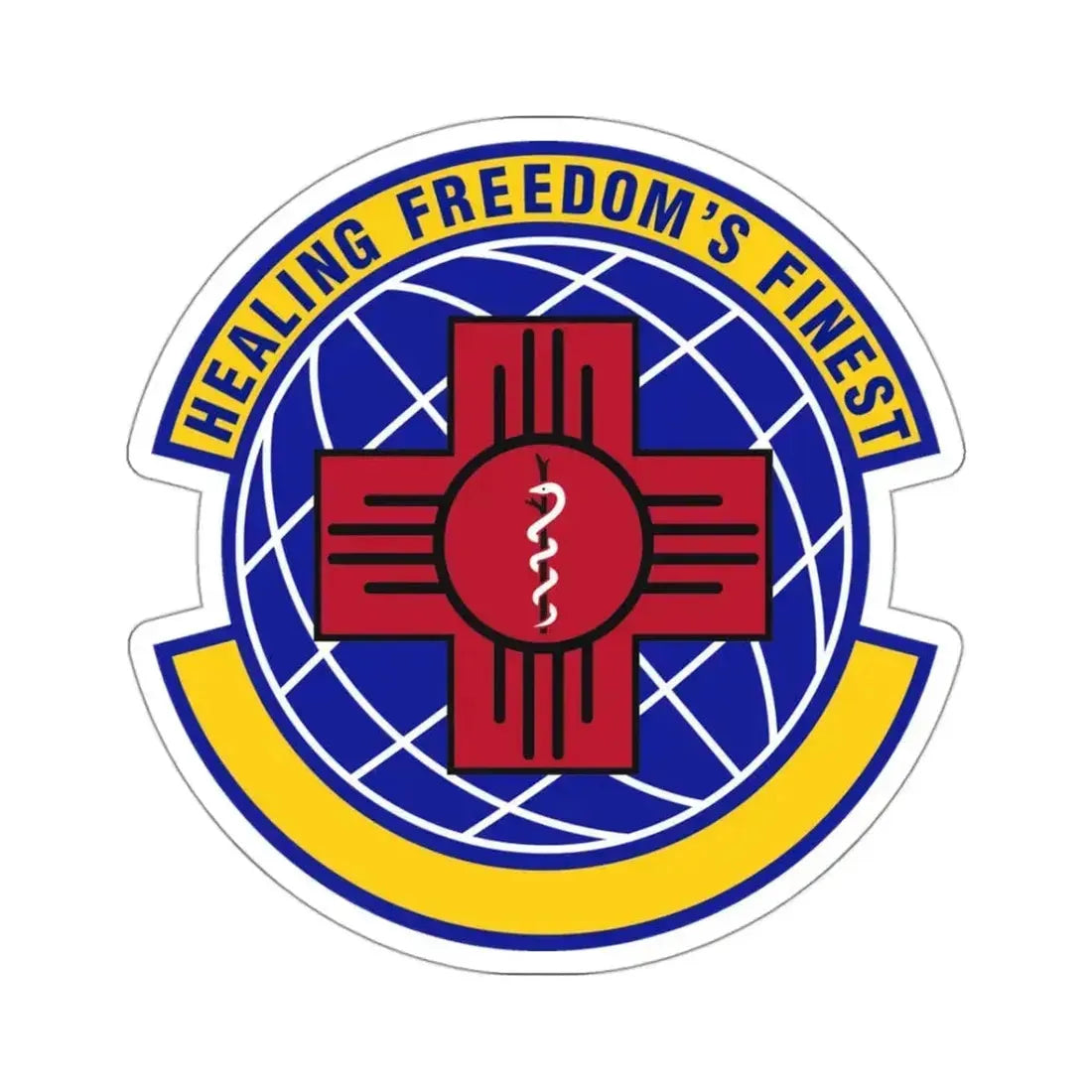 377 Healthcare Operations Squadron AFGSC (U.S. Air Force) STICKER Vinyl Kiss-Cut Decal 3 Inch White - The Sticker Space