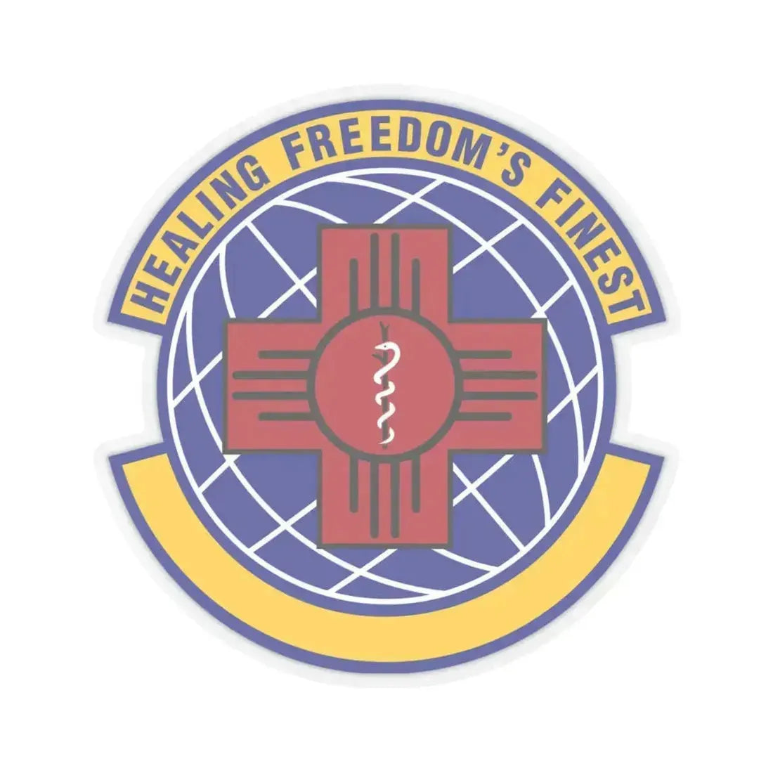 377 Healthcare Operations Squadron AFGSC (U.S. Air Force) STICKER Vinyl Kiss-Cut Decal 4 Inch Transparent - The Sticker Space