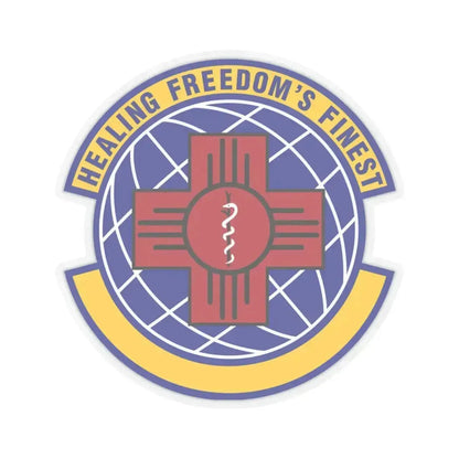 377 Healthcare Operations Squadron AFGSC (U.S. Air Force) STICKER Vinyl Kiss-Cut Decal 4 Inch Transparent - The Sticker Space