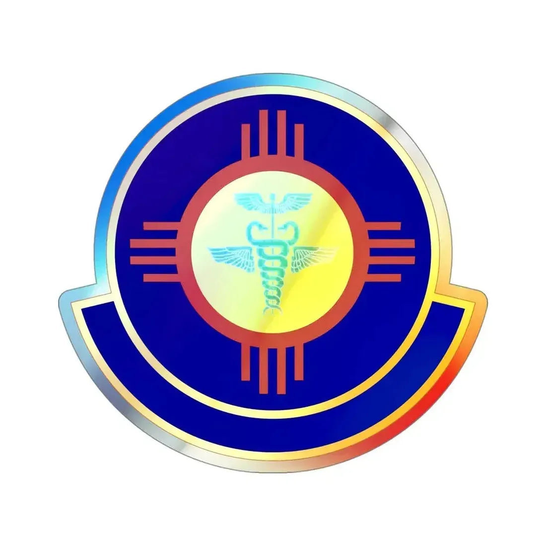 377 Operational Medical Readiness Squaron AFGSC (U.S. Air Force) Holographic STICKER Die-Cut Vinyl Decal 4 Inch Holographic - The Sticker Space