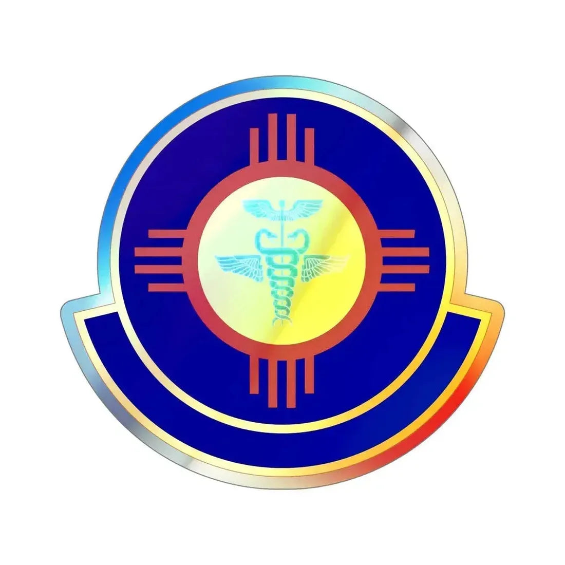 377 Operational Medical Readiness Squaron AFGSC (U.S. Air Force) Holographic STICKER Die-Cut Vinyl Decal 6 Inch Holographic - The Sticker Space