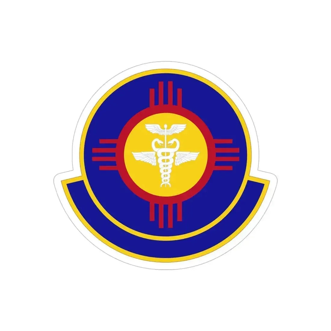 377 Operational Medical Readiness Squaron AFGSC (U.S. Air Force) REVERSE PRINT Transparent Die-Cut STICKER 5 Inch Die-Cut Transparent - The Sticker Space