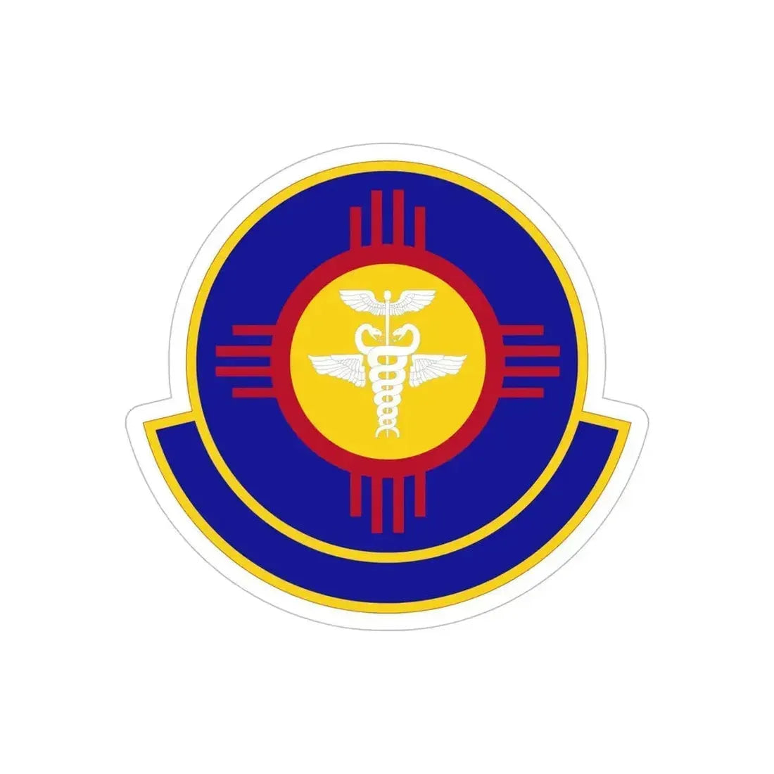 377 Operational Medical Readiness Squaron AFGSC (U.S. Air Force) REVERSE PRINT Transparent Die-Cut STICKER 6 Inch Die-Cut Transparent - The Sticker Space