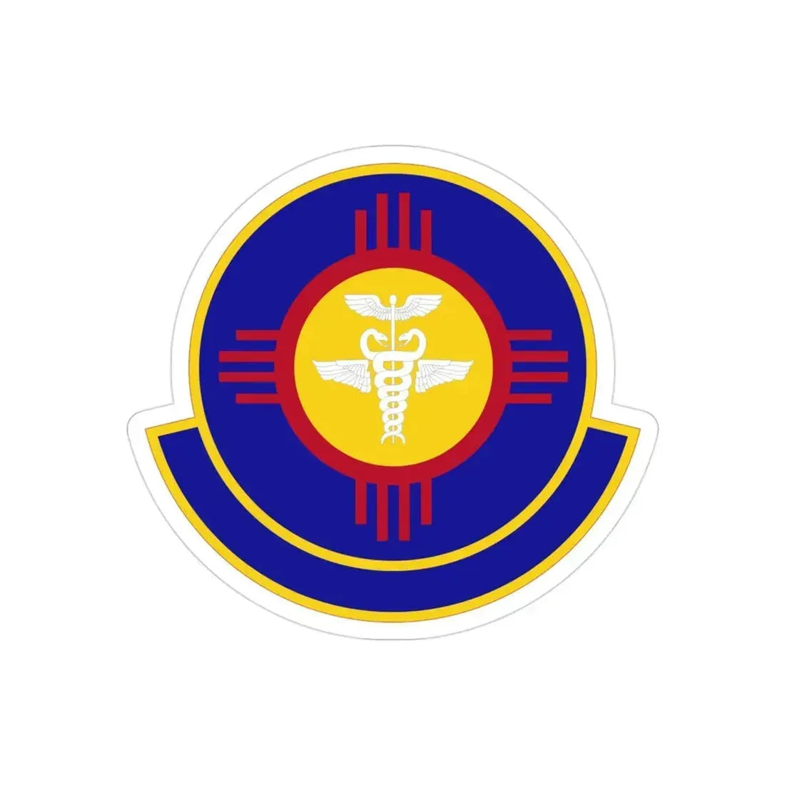 377 Operational Medical Readiness Squaron AFGSC (U.S. Air Force) REVERSE PRINT Transparent Die-Cut STICKER - The Sticker Space