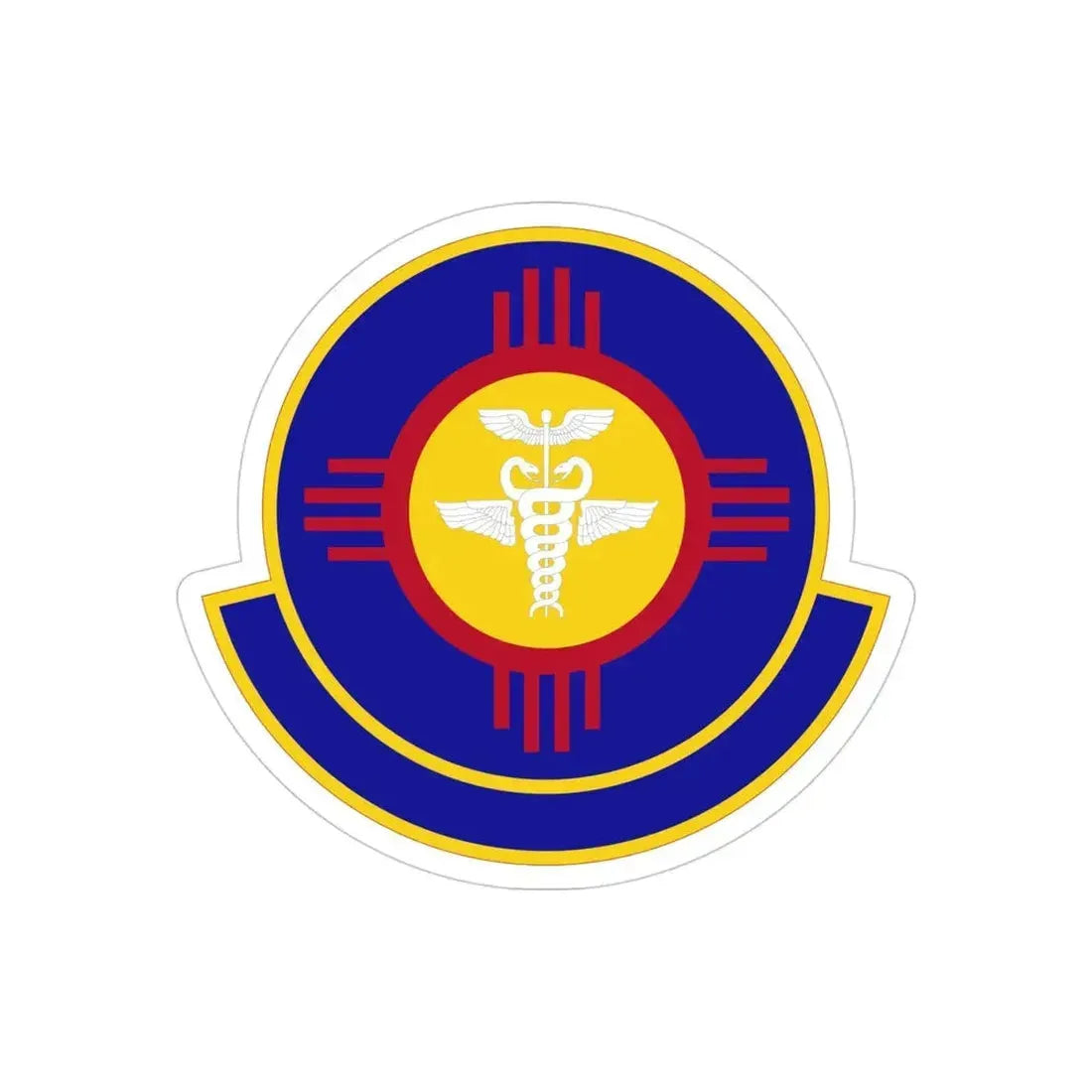 377 Operational Medical Readiness Squaron AFGSC (U.S. Air Force) REVERSE PRINT Transparent Die-Cut STICKER - The Sticker Space