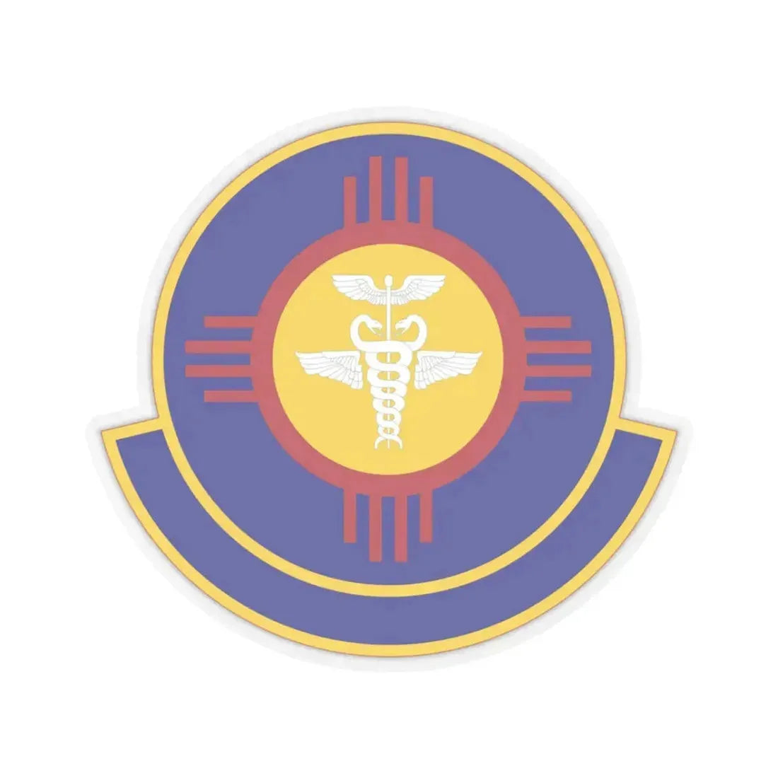 377 Operational Medical Readiness Squaron AFGSC (U.S. Air Force) STICKER Vinyl Kiss-Cut Decal 3 Inch Transparent - The Sticker Space