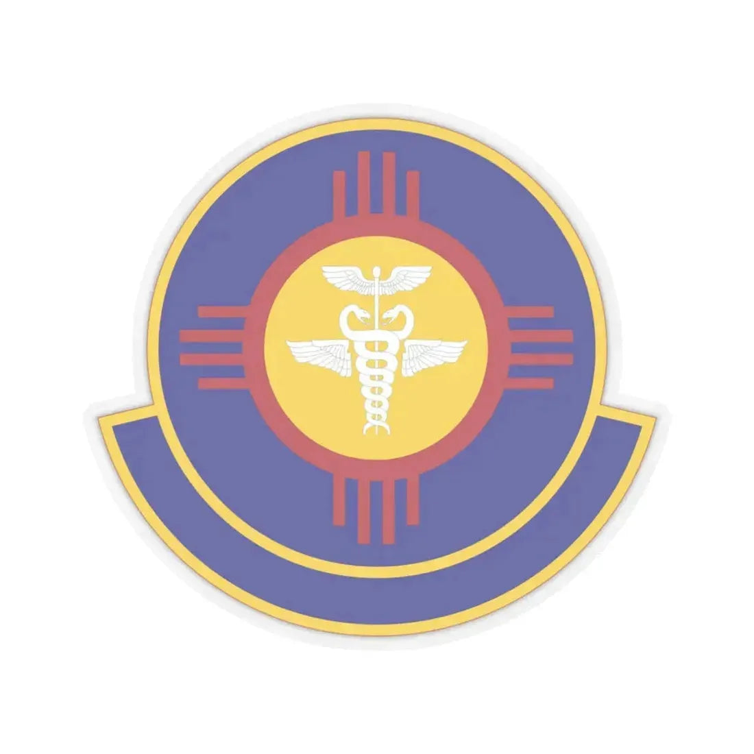 377 Operational Medical Readiness Squaron AFGSC (U.S. Air Force) STICKER Vinyl Kiss-Cut Decal 4 Inch Transparent - The Sticker Space