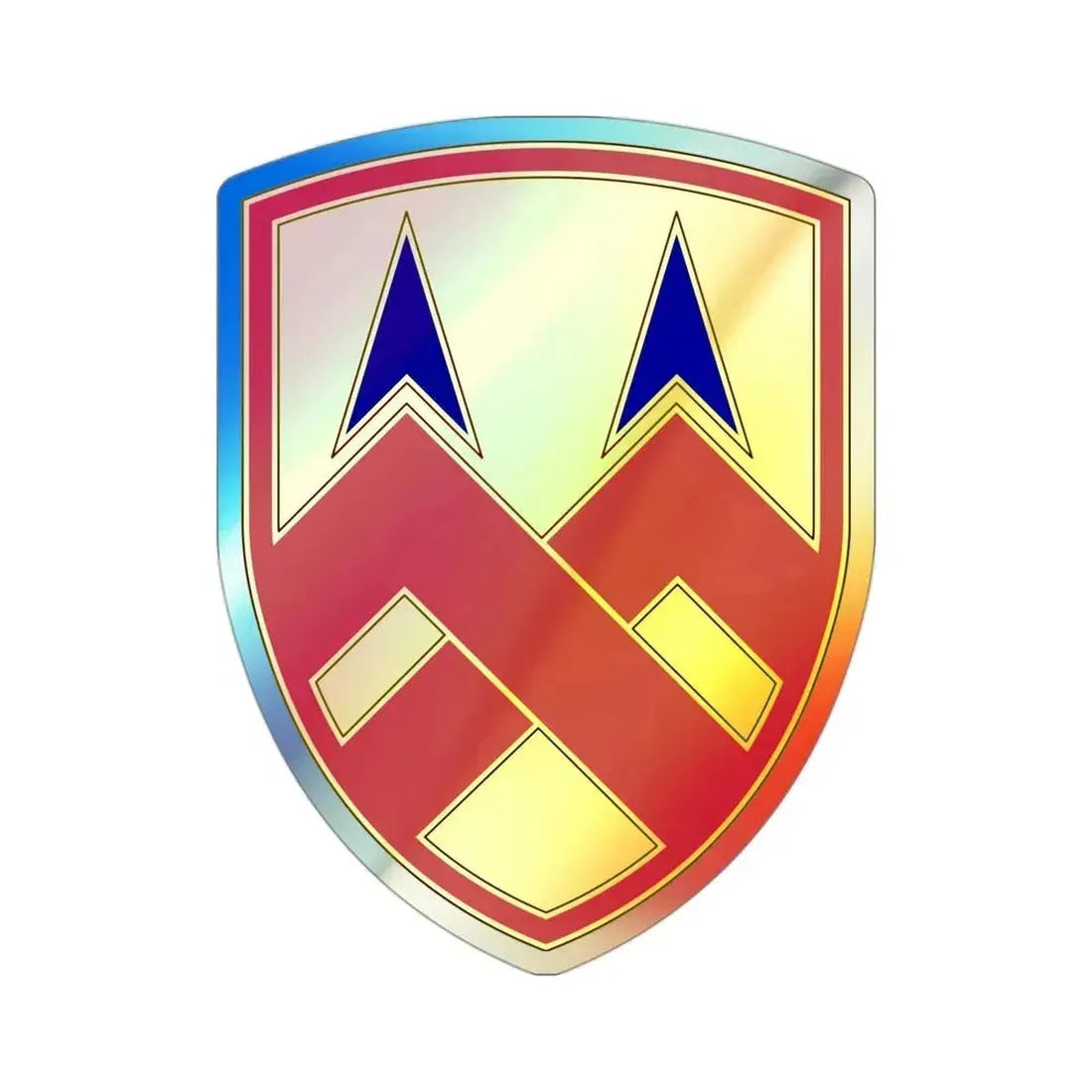 377 Sustainment Command (U.S. Army) Holographic STICKER Die-Cut Vinyl Decal 3 Inch Holographic - The Sticker Space