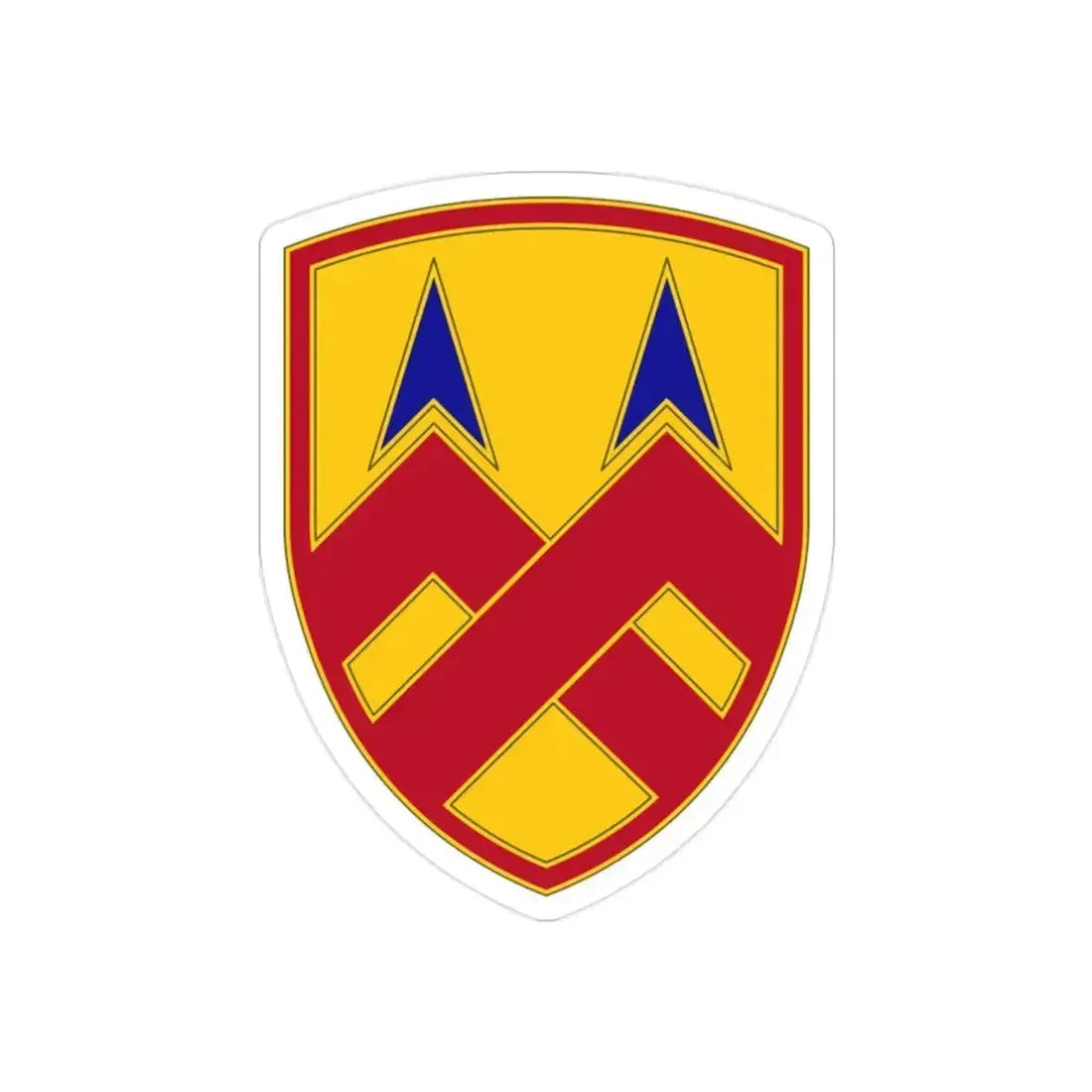 377 Sustainment Command (U.S. Army) REVERSE PRINT Transparent Die-Cut STICKER 2 Inch Die-Cut Transparent - The Sticker Space