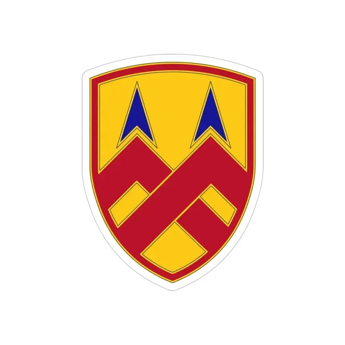 377 Sustainment Command (U.S. Army) REVERSE PRINT Transparent Die-Cut STICKER 4 Inch Die-Cut Transparent - The Sticker Space