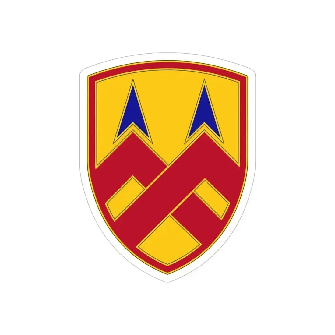 377 Sustainment Command (U.S. Army) REVERSE PRINT Transparent Die-Cut STICKER 6 Inch Die-Cut Transparent - The Sticker Space