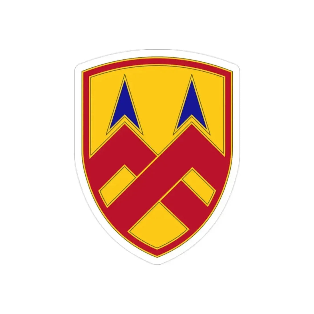 377 Sustainment Command (U.S. Army) REVERSE PRINT Transparent Die-Cut STICKER - The Sticker Space