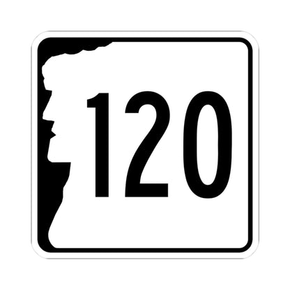 NH Route 120 (New Hampshire) (Road Sign) STICKER Vinyl Kiss-Cut Decal