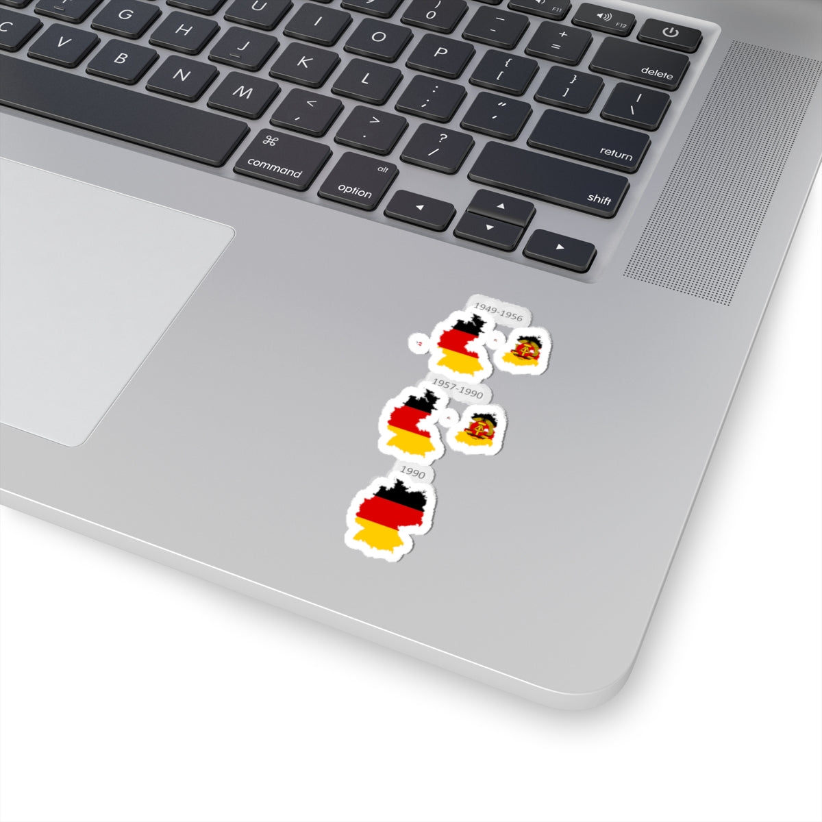 Flag map of Germany separation (Germany) STICKER Vinyl Kiss-Cut Decal